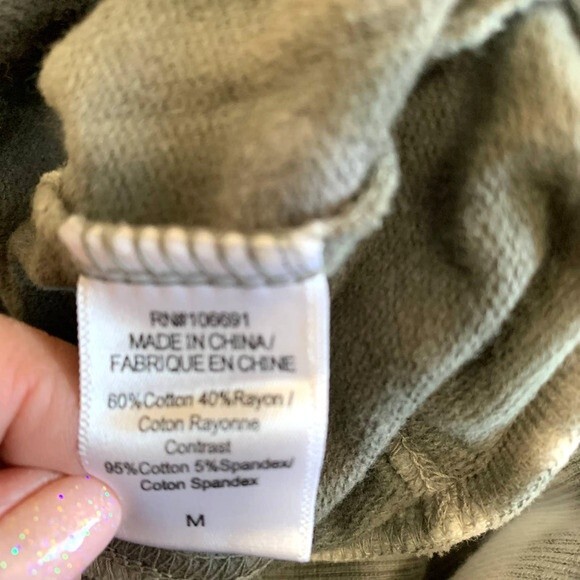 Young Fabulous Broke Light Green Tie-Dye Turtleneck Sweatshirt Tunic Dress M y2k - Picture 9 of 9